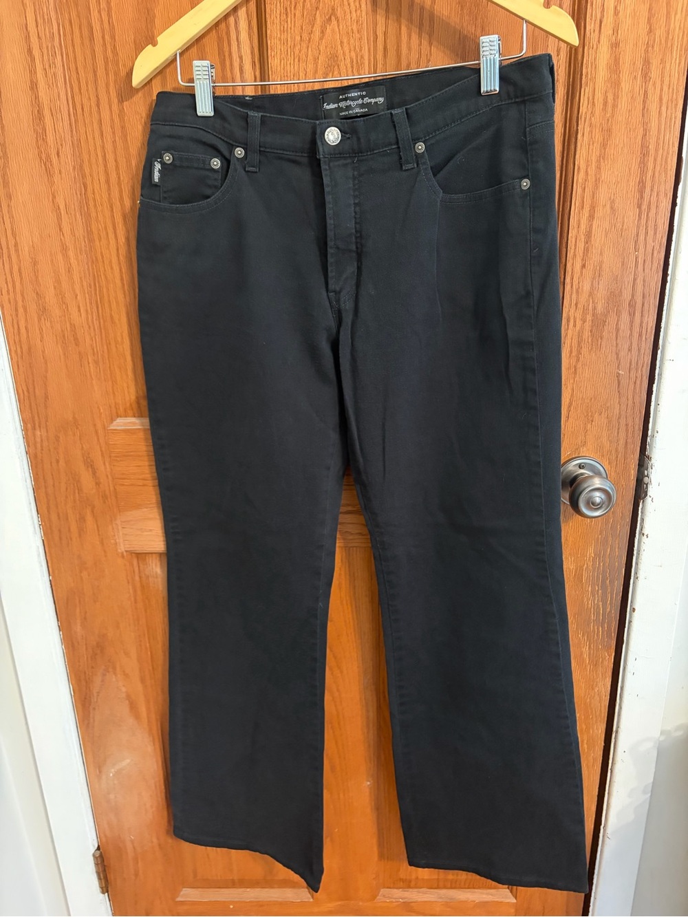 Men’s Indian Motorcycle Company Straight Black Jeans — Casual Everyday Comfort